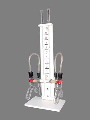 Прибор для демонстрации зависимости скорости хим.реакций от условий