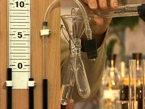 Прибор для демонстрации зависимости скорости хим.реакций от условий