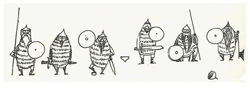 Иллюстрации Туве Янссон к "Хоббиту", 1962 г. с описанием