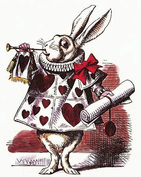 Белый кролик Алиса в стране чудес