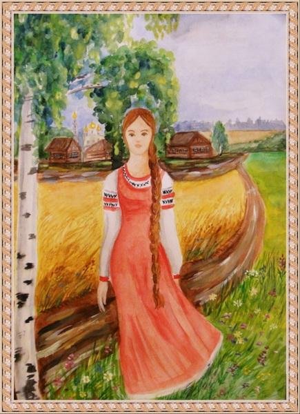 Женщины в русских селеньях рисунки