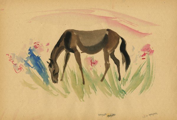 Хорошее отношение к лошадям иллюстрации