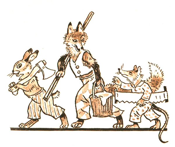 Братец Лис и братец кролик Джоэль Харрис рисунок