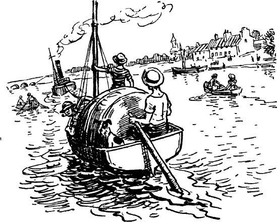 Джером Джером трое в лодке иллюстрации