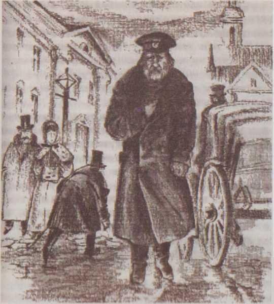 Иллюстрация к рассказу Станционный смотритель Пушкин