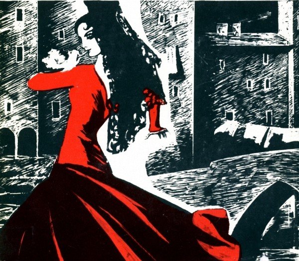 Иллюстрация к опере Кармен ж.Бизе