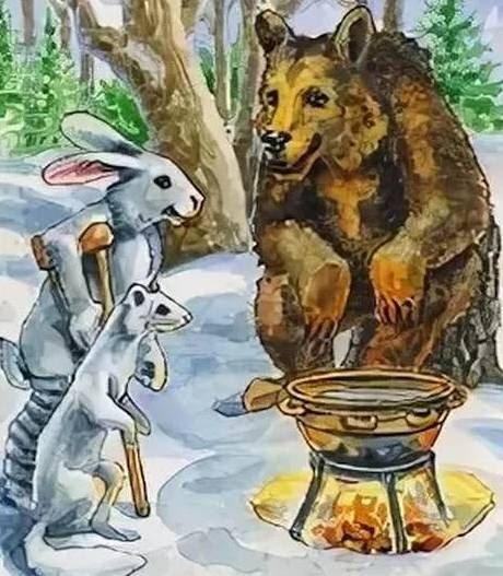 Горностай и заяц Алтайская сказка