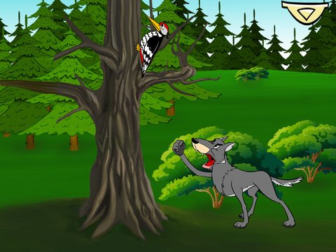 Собака и дятел иллюстрации