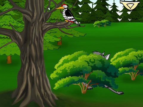 Собака и дятел иллюстрации