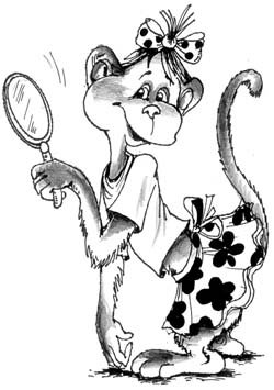 Басни Крылова раскраски зеркало и обезьяна