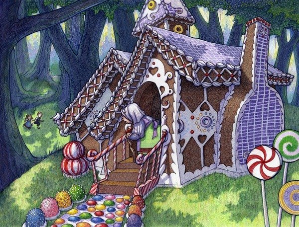 Пряничный домик сказка Шарля Перро