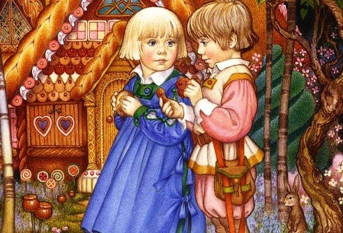 Шарль Перро Пряничный домик раскраска