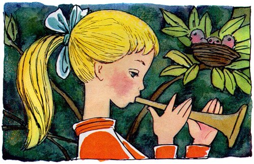 Иллюстрации к сказке Катаева дудочка и кувшинчик