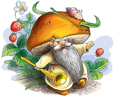 Старик Боровик из сказки дудочка и кувшинчик