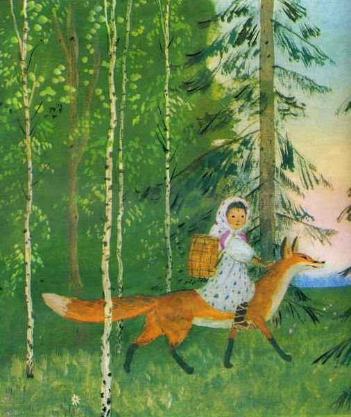 Сказка Снегурушка и лиса русская народная сказка