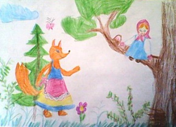 Сказка Снегурушка и лиса