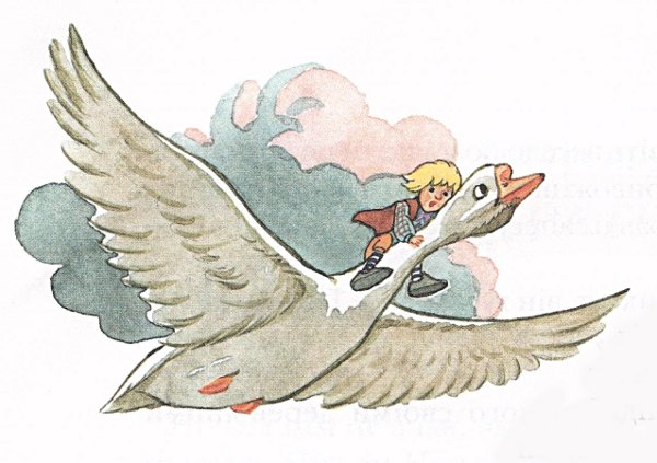 Иллюстрация к книге путешествию Нильса