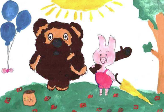 Иллюстрация к сказке Винни пух