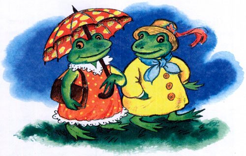 Л. Пантелеев две лягушки иллюстрация