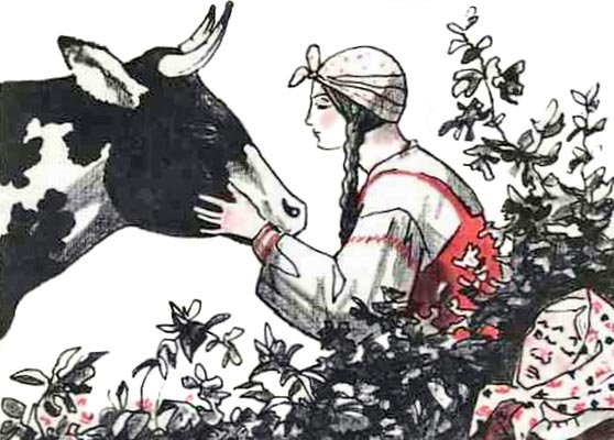 Бурая корова Башкирская сказка