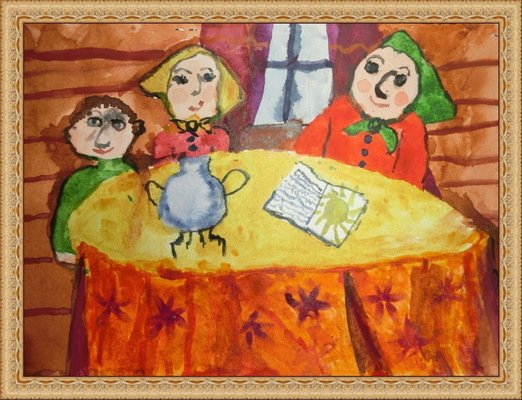 Иллюстрация к бабушкиным сказкам Есенина