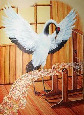 Японская сказка Журавлиные перья