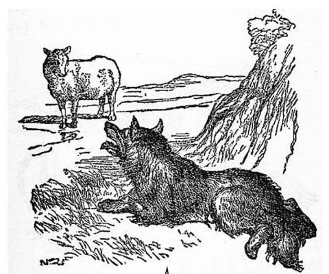 Эзоп волк и ягненок