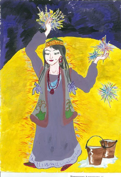 Девушка на Луне Чувашская сказка