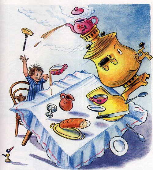 Корней Чуковский Мойдодыр самовар