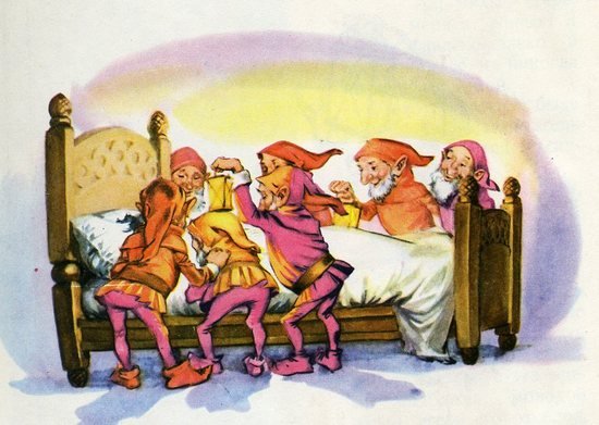 Белоснежка и семь гномов сказка братьев Гримм