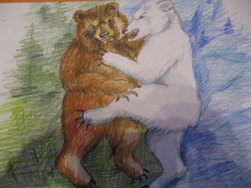 Белый и бурый медведь Ненецкая сказка