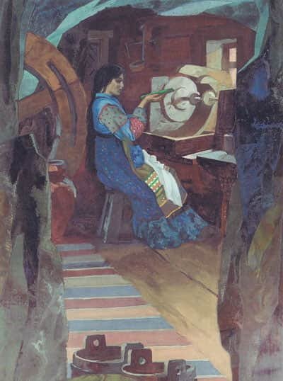 Художник Ковалев Буреев Палех