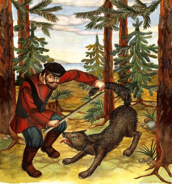 Волк и портной Татарская сказка иллюстрации