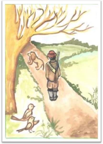 Собака и Воробей братья Гримм