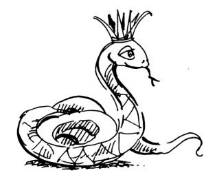 Раскраска у Бажова голубая змейка