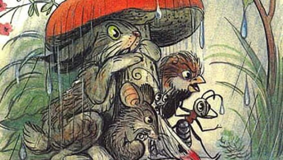 Сказка Сутеева грибок