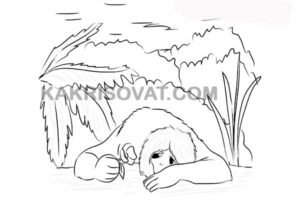 Раскраски по сказке Аленький цветочек Аксакова