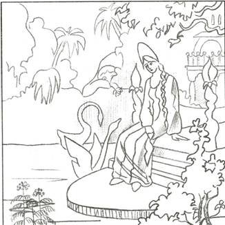 Рисунок купца из сказки Аленький цветочек