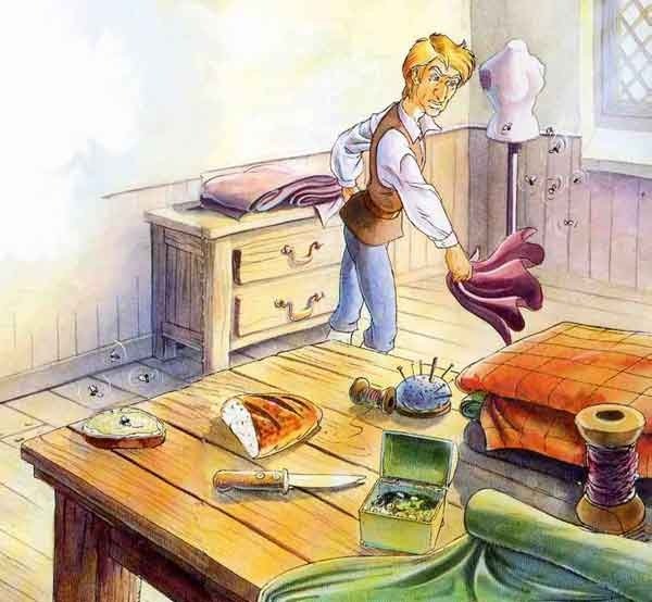 Храбрый портной для детей братья Гримм