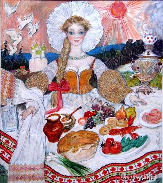 Скатерть Самобранка Билибин