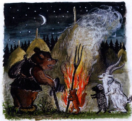 Иллюстрация к сказке плутишка кот