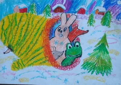 Рисунок к сказке рукавичка