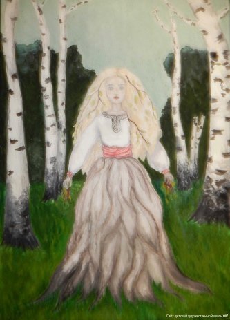 Сказочная берёза-девушка