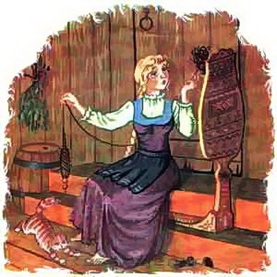 "Падчерица и Мачехина дочка" иллюстрации к сказке