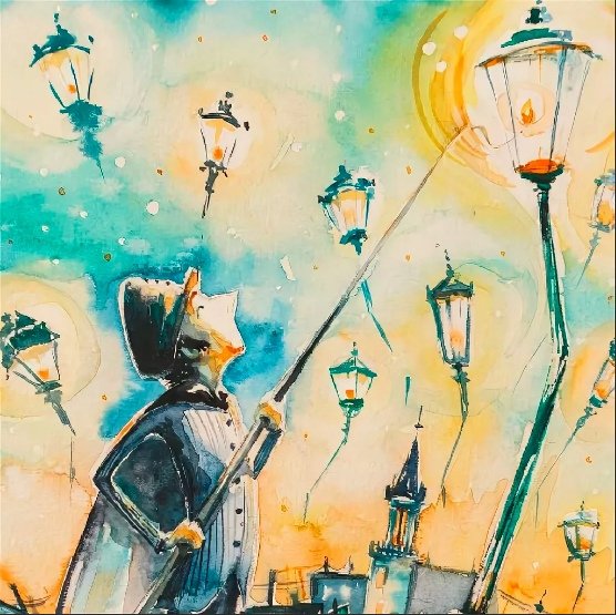 Уличный фонарь Графика