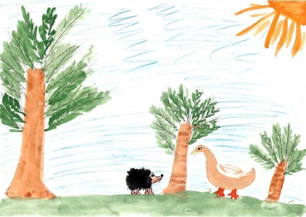 Иллюстрация к сказке болтливая утка (48 фото)