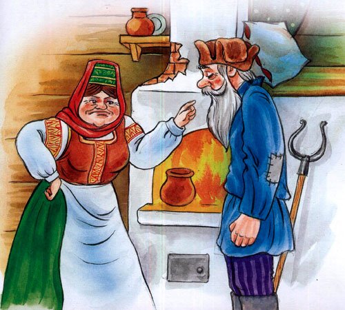 Русские народные сказки дочь и падчерица