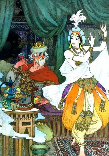 Сказка о золотом петушке Пушкин Шамаханская царица