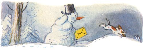 Владимир Сутеев Снеговик почтовик