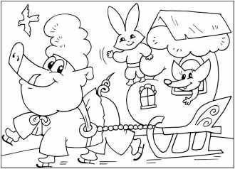 Сказка рукавичка раскраска